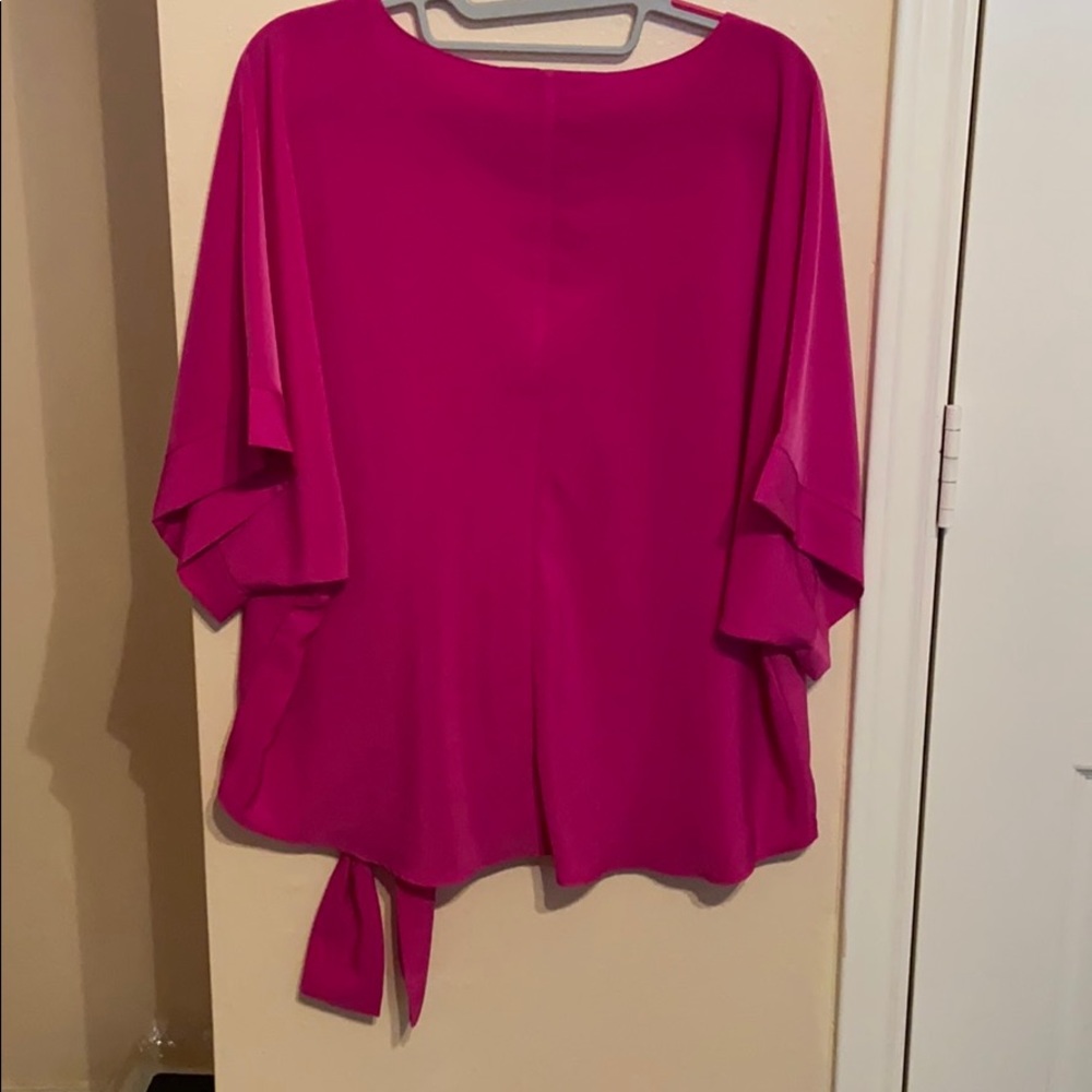Andrew Marc Hot pink Oversize Blouse💗 - Picture 5 of 7